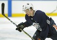 Edmonton Oiler rookie Kailer Yamamoto skates during the Oilers rookie training camp at Rogers Place in Edmonton on Friday September 7, 2018.