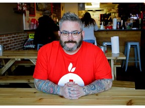 Daniel Huber is a local chef and the volunteer organizer of Leftovers Edmonton, a new non-profit modelled after a Calgary organization that takes leftovers from restaurants and food retailers and gets it to hungry people at places like the Mustard Seed.