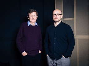 Cam Christiansen (right) and David Hare worked together on the animated documentary, Wall.