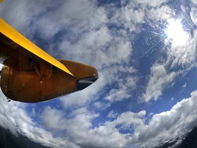 The wreckage of a plane that went missing in November 2017 has been located near Revelstoke. A Canadian Armed Forces Search and Rescue Buffalo aircraft is pictured.