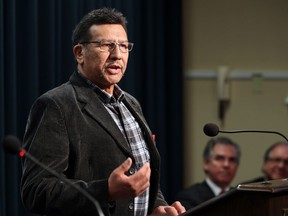 Lubicon Lake Band Chief Billy Joe Laboucan, pictured in Calgary in 2015, is expected to be at an announcement on Wednesday, Oct. 24, 2018.