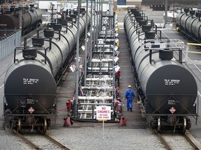 Irving Oil's product loading area in Saint John, New Brunswick, Wednesday May 18, 2016.