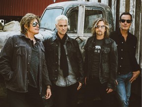 Stone Temple Pilots, with new vocalist Jeff Gutt (second from left), bring their time-tested hits to the Shaw Conference Centre on Friday night.