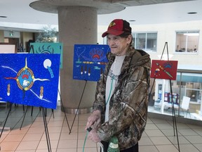 Brad Ponicappo created his paintings during a two-month stay in the Royal Alexandra Hospital with the hope they can bring someone peace and comfort.  The hospital showcased Ponicappo’s work in a one-day show titled The Art of Healing on Tuesday, Oct. 2, 2018.