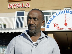 Mulugeta Tesfay, owner of Nyala Lounge and Bar in downtown Edmonton, met with other African business owners on Thursday, Oct. 4, 2018 to talk about troubles they have had with police and the City of Edmonton.