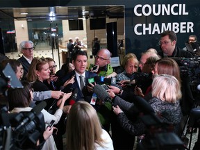 City of Calgary councillor and Chairman of the Calgary Olympic Bid Committee Evan Wooley announced the committee was recommending that Calgary abandon a bid for the 2026 Winter Olympics on Tuesday October 30, 2018. Gavin Young/Postmedia