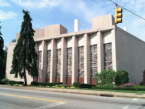 The Tree of Life synagogue in Squirrel Hill neighborhood, Pittsburgh. Police have responded to reports of an active shooting at the synagogue which has resulted in multiple casualties.