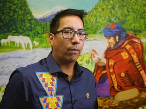 Clayton Kootenay, the CEO at the Indigenous Knowledge and Wisdom Centre, at the newly opened centre in Edmonton on Friday, Oct. 26, 2018.