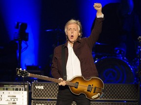 Paul McCartney plays to a full house Sept. 30, 2018, at Edmonton's Rogers Place.