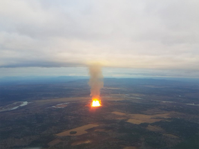 The incident is ongoing in the community of Shelley, northeast of Prince George.