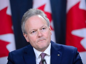 Stephen Poloz, Governor of the Bank of Canada, holds a press conference at the National Press Theatre in Ottawa on Wednesday, Oct. 24, 2018.