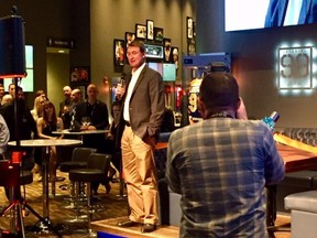 Wayne Gretzky and the opening of his Studio 99 restaurant at Rogers Place on Wednesday, Oct. 17, 2018. "It's a great place to have a party," he said.