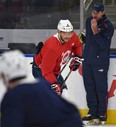 Washington Capitals Alex Ovechkin during practice in preparation for the Oilers match Thursday at Rogers Place in Edmonton, October 24, 2018. Ed Kaiser/Postmedia