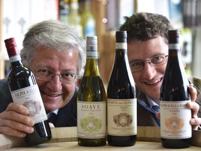 Brigaldara Winery owner Stefano Cesari and his son Lamberto, from Italy.