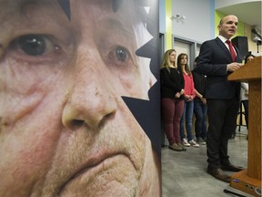 Edmonton Centre MP Randy Boissonnault announces $885,000 in funding to the Canadian Alliance to End Homelessness (CAEH), during a press conference at the Bissell Centre, 10530 96 St., in Edmonton Friday Nov. 2, 2018.