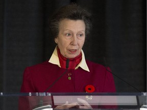 Her Royal Highness Princess Anne Windsor opens the 28th Commonwealth Agriculture Conference at the Northlands Expo Centre in Edmonton on Tuesday, Nov. 6, 2018.