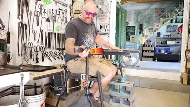 Terry Craig, a glass-blower based in Tory Hill, Ont.