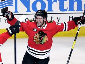 Chicago Blackhawks right wing Alex DeBrincat.