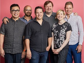 Toronto drummer Ernesto Cervini, third from left, and his sextet Turboprop make a return visit to Edmonton on Friday, Nov. 23, 2018, at the Yardbird Suite.