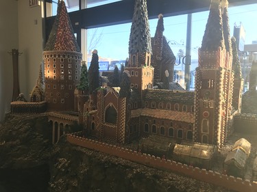 The edible Hogwarts castle on display at the Duchess Bake Shop. Nathan Martin/Postmedia
