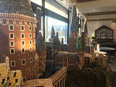The edible Hogwarts castle on display at the Duchess Bake Shop. Nathan Martin/Postmedia