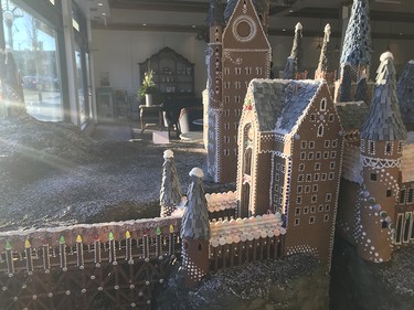 The edible Hogwarts castle on display at the Duchess Bake Shop. Nathan Martin/Postmedia