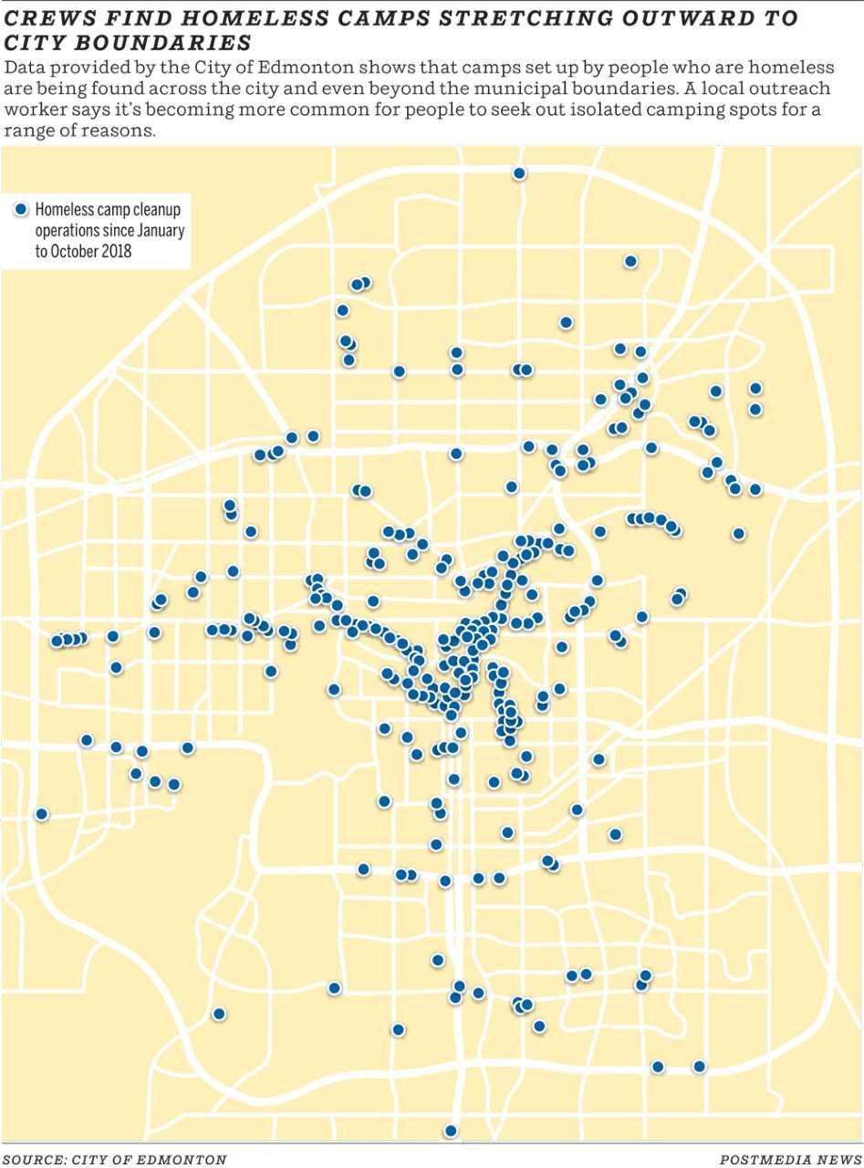 Maps Show Homeless Camps Sprawled Across City Of Edmonton | Edmonton ...