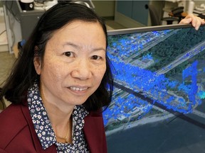 Dr. Irene Cheng, adjunct professor in the department of computing science, at the University of Alberta on Thursday, Nov. 8, 2018 where they are using artificial intelligence research to predict natural disasters.