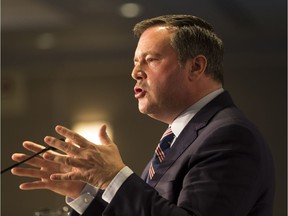 UCP Leader Jason Kenney speaks to the Edmonton Chamber of Commerce on Wednesday, Nov. 14, 2018 in Edmonton.