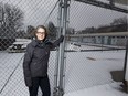 Oliver Community League president Lisa Brown in front of the Oliver Pool on Friday, Nov. 2, 2018 in Edmonton.