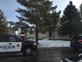 Police in protective suits were investigating at a Rundle Heights home Saturday afternoon in the area of 109 Avenue and 31 Street following the death of a 56-year-old man Friday evening.