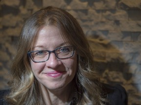 Pipelines crusader Vivian Krause, who is getting bipartisan support in Alberta now and has uncovered evidence of US led green campaign to landlock Alberta oil on November 13, 2018 at the Matrix hotel in Edmonton.  Shaughn Butts / Postmedia