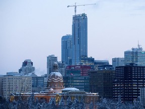 The Alberta Legislature and Edmonton's downtown, in Edmonton Monday Dec. 3, 2018.