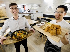 Jang owner Eric Hui and chef Jamie Jang at Jang restaurant.