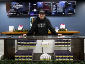 Small Town Buds co-owner Chris Felgate doesn't regret entering the cannabis retailing business in Devon, he said on Tuesday, Dec. 18, 2018.