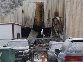 One person is dead and two others are injured after an explosion at a Nisku welding shop on Thursday, Dec. 27, 2018.