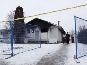A blaze broke out at the 16608 90 Ave. group home caught just before 1:44 a.m. Monday December 24/2018. Greg Southam/Postmedia