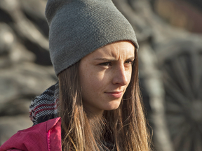 Then-Wilfrid Laurier teaching assistant Lindsay Shepherd at a rally in support of academic freedom in November 2017.