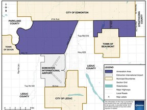 Edmonton Police Service will take over policing areas south of the city limits from the RCMP thanks to land annexation from Leduc County.