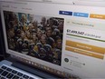 A GoFundMe page for the Humboldt Broncos is seen on a computer near Tisdale, Sask., on April, 10, 2018. A court hearing related to money raised following the Humboldt Broncos bus crash is the first real test of Saskatchewan's efforts to regulate crowdfunding campaigns, says the lawyer for the memorial fund. The Humboldt Broncos Memorial Fund Inc. will ask the Saskatchewan Court of Queen's Bench for an initial order Wednesday that would declare a GoFundMe campaign a public appeal, authorize the money to be held in trust and approve an interim payment of $50,000 each to the 13 survivors and the families of the 16 people who died after the April 6 crash. The GoFundMe campaign raised $15.2 million in donations from all over the world.