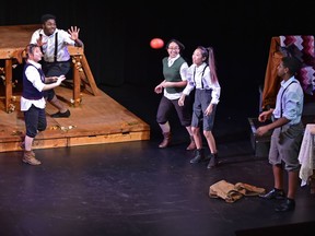 Ecole Archbishop Macdonald production of Spring Awakening in the L'uni Theatre at La Cité Francophone in Edmonton, December 17, 2018. Ed Kaiser/Postmedia