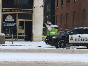 Edmonton police were investigating a shooting at Alibi Ultra Lounge in downtown Edmonton that occurred at around 1:40 a.m. Sunday, Dec. 2, 2018. The shooting sent a 31-year-old man to hospital.