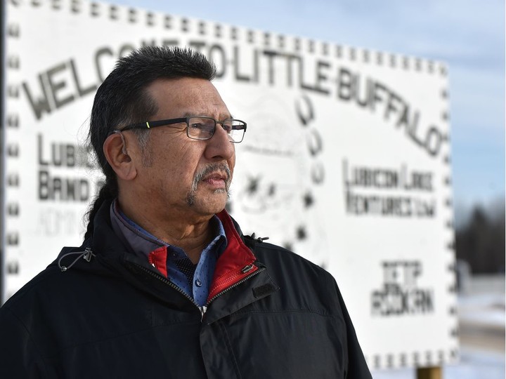  Chief Billy Joe Laboucan of the Lubicon Lake Band on Nov. 13, 2018.