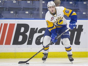 Former Saskatoon Blades forward Josh Paterson tallied a pair of power play goals in a 5-4 win for the Portland Winterhawks on Saturday.