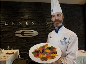 Michael Hassall is the executive chef at Ernest's restaurant at NAIT.