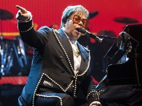 Elton John rolls into Edmonton on his Farewell Yellow Brick Road tour on Sept. 27 and 28.