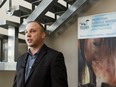 Alberta SPCA Communications Manager Dan Kobe reacts to Edmonton Humane Society's decision to end enforcement of the Animal Protection Act in Edmonton, on Wednesday, Jan. 23, 2019.