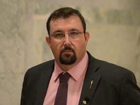 Ian Donovan at the Alberta legislature on Nov. 25, 2014.