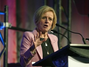 Premier Rachel Notley speaks about economic diversififation at the Alberta's Industrial Heartland Association's annual event in Edmonton on Thursday, Jan. 17, 2019.