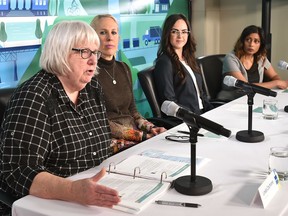 City Manager Linda Cochrane speaking of launching a new initiative which improves City of Edmonton workplaces and responds to input from recent employee engagements, at City Hall in Edmonton, January 24, 2019.